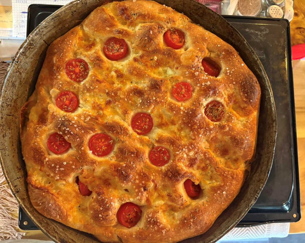 Kemencés focaccia
